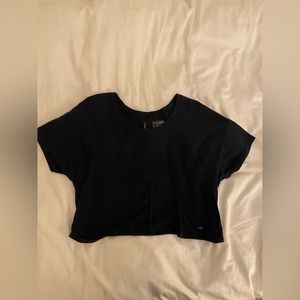 Black cropped Cycle House Shirt